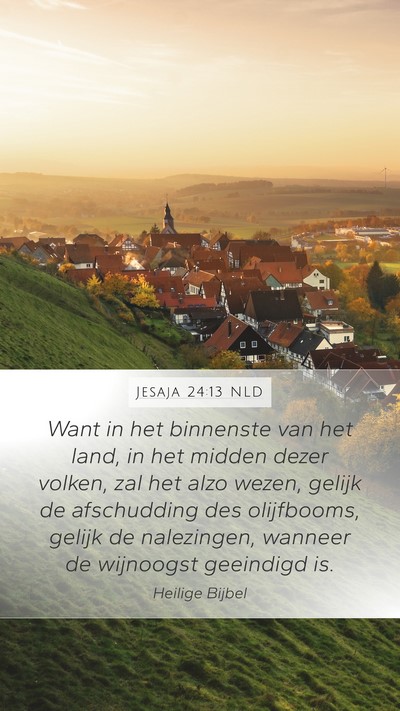 Jesaja 24:13 NLD Bible Verse Image