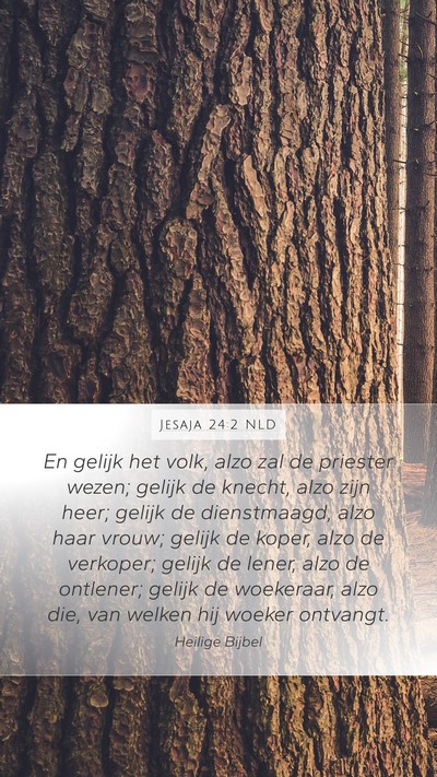 Jesaja 24:2 NLD Bible Verse Image