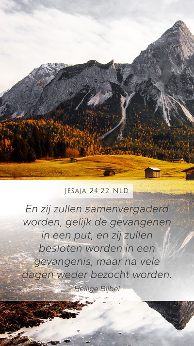 Jesaja 24:22 NLD Bible Verse Image