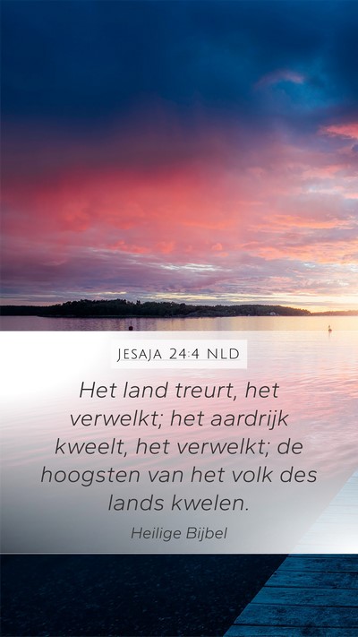 Jesaja 24:4 NLD Bible Verse Image