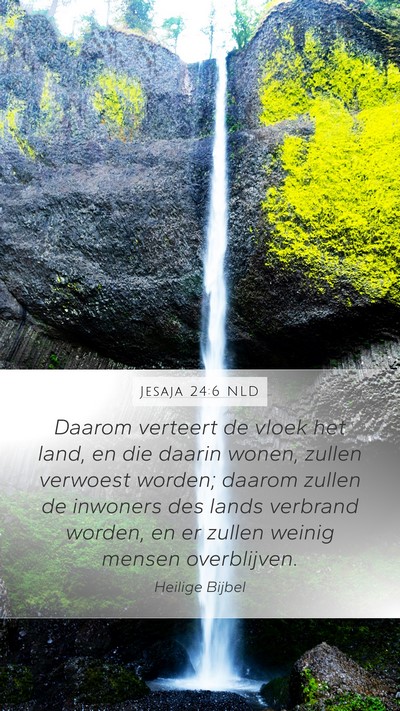 Jesaja 24:6 NLD Bible Verse Image
