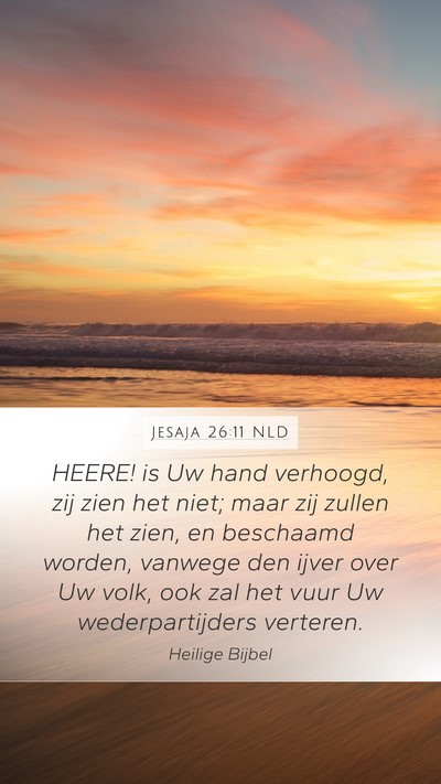 Jesaja 26:11 NLD Bible Verse Image