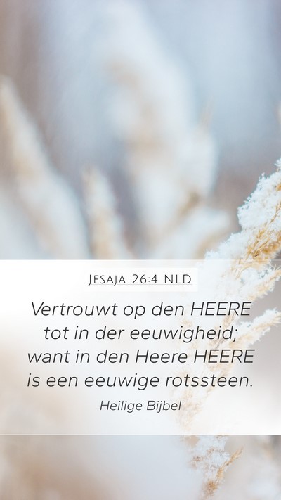 Jesaja 26:4 NLD Bible Verse Image