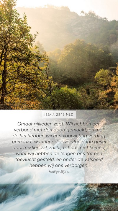 Jesaja 28:15 NLD Bible Verse Image