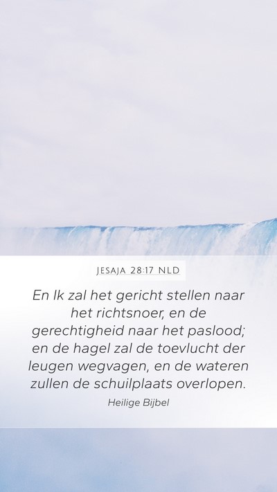 Jesaja 28:17 NLD Bible Verse Image