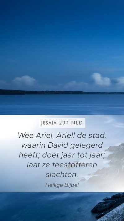 Jesaja 29:1 NLD Bible Verse Image