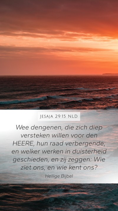 Jesaja 29:15 NLD Bible Verse Image