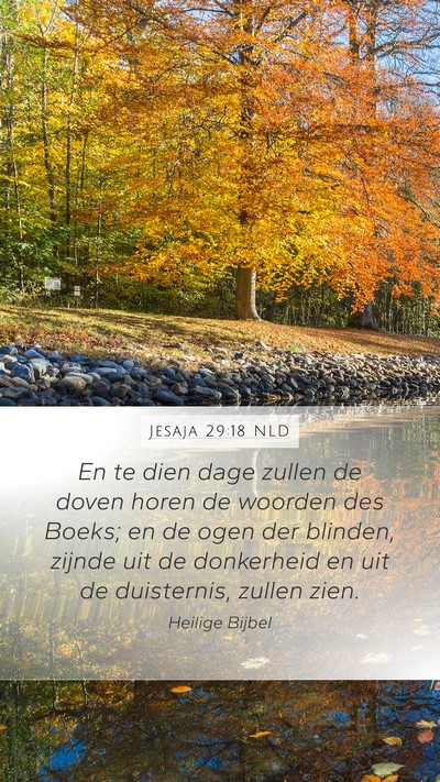 Jesaja 29:18 NLD Bible Verse Image