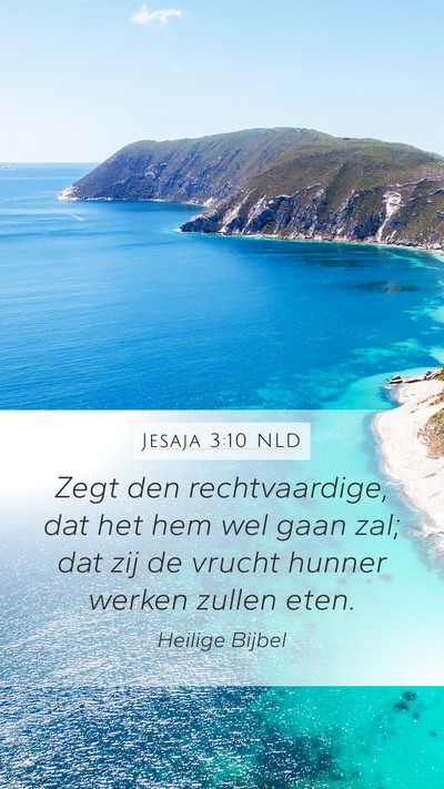 Jesaja 3:10 NLD Bible Verse Image