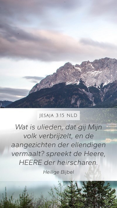 Jesaja 3:15 NLD Bible Verse Image