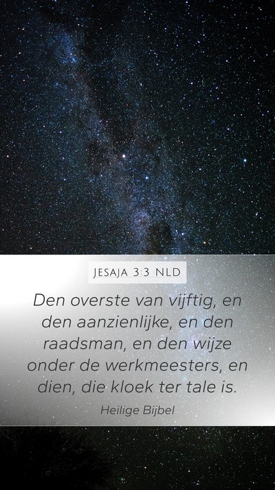 Jesaja 3:3 NLD Bible Verse Image