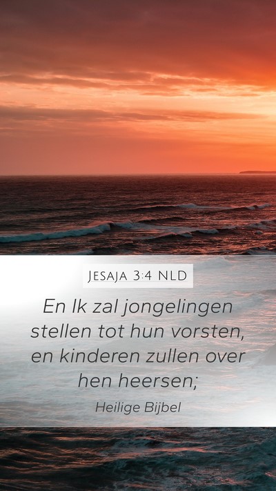 Jesaja 3:4 NLD Bible Verse Image