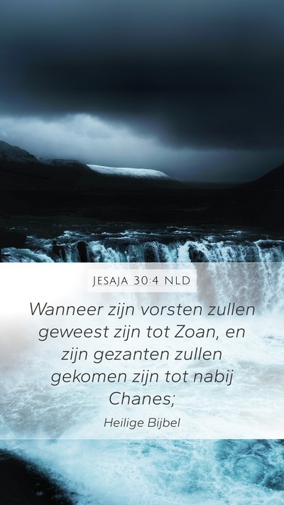 Jesaja 30:4 NLD Bible Verse Image