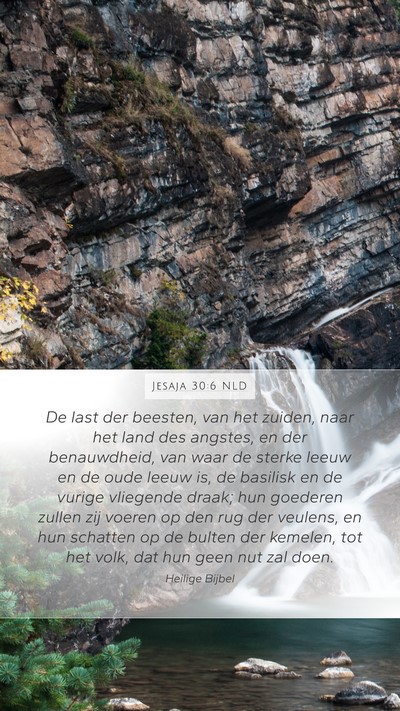 Jesaja 30:6 NLD Bible Verse Image