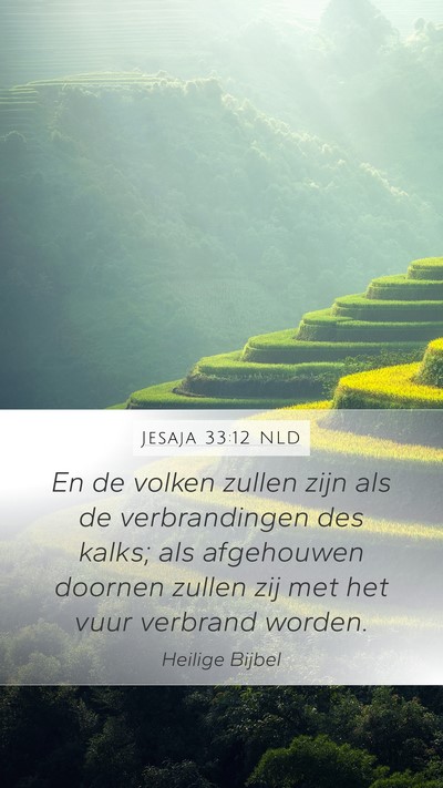 Jesaja 33:12 NLD Bible Verse Image
