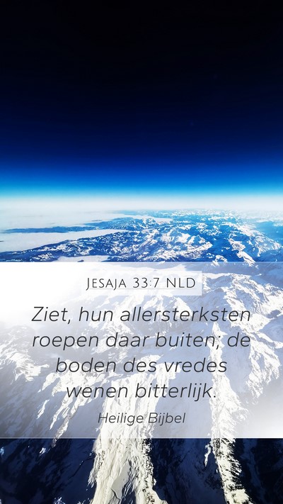 Jesaja 33:7 NLD Bible Verse Image