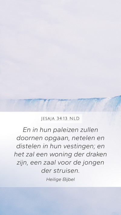 Jesaja 34:13 NLD Bible Verse Image