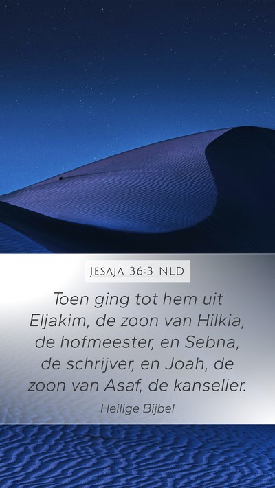 Jesaja 36:3 NLD Bible Verse Image