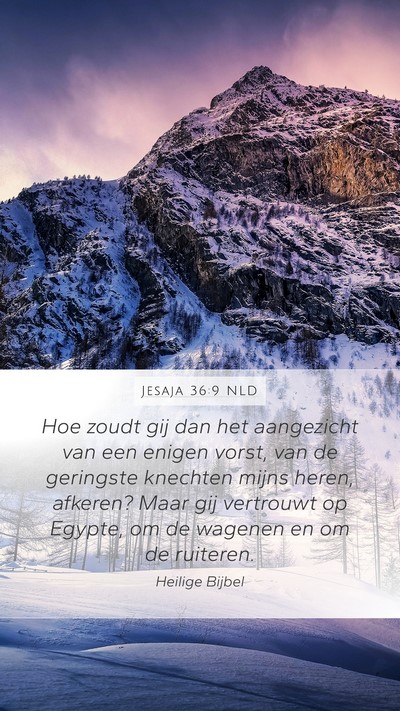 Jesaja 36:9 NLD Bible Verse Image