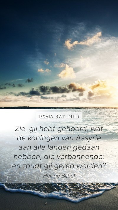 Jesaja 37:11 NLD Bible Verse Image
