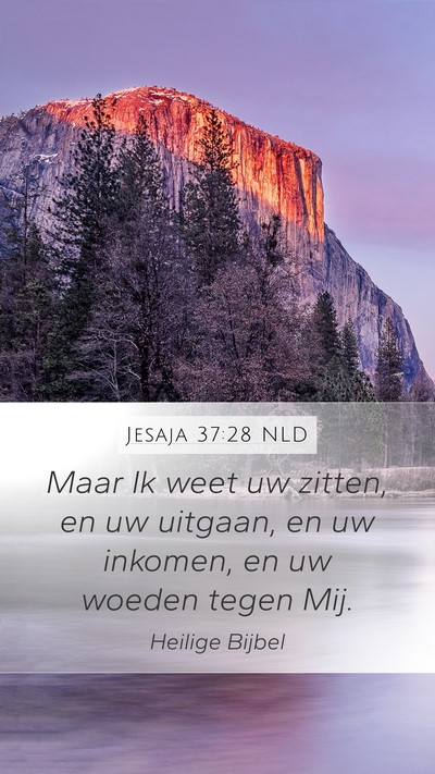 Jesaja 37:28 NLD Bible Verse Image