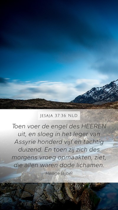 Jesaja 37:36 NLD Bible Verse Image