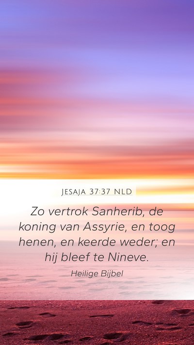 Jesaja 37:37 NLD Bible Verse Image