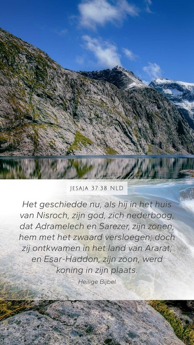 Jesaja 37:38 NLD Bible Verse Image