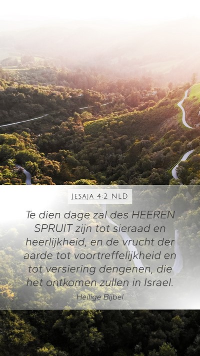 Jesaja 4:2 NLD Bible Verse Image