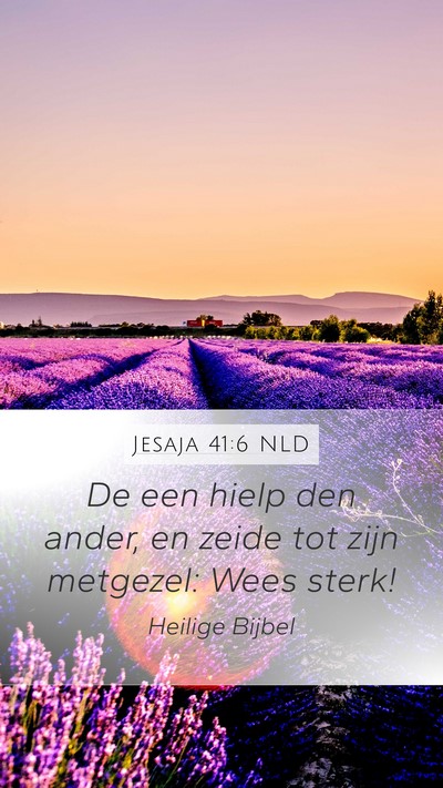Jesaja 41:6 NLD Bible Verse Image