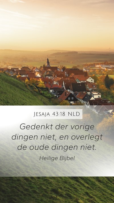 Jesaja 43:18 NLD Bible Verse Image