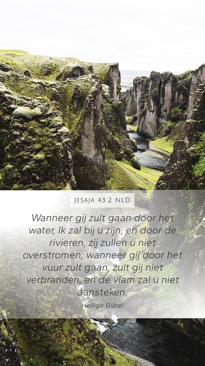 Jesaja 43:2 NLD Bible Verse Image