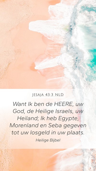 Jesaja 43:3 NLD Bible Verse Image