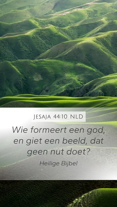 Jesaja 44:10 NLD Bible Verse Image