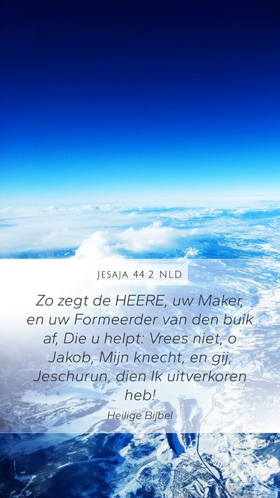 Jesaja 44:2 NLD Bible Verse Image