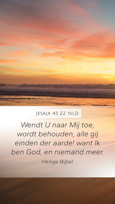 Jesaja 45:22 NLD Bible Verse Image