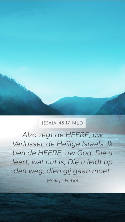 Jesaja 48:17 NLD Bible Verse Image