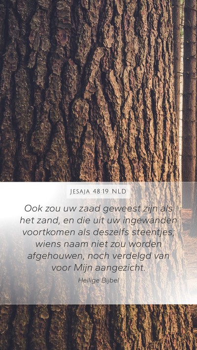 Jesaja 48:19 NLD Bible Verse Image
