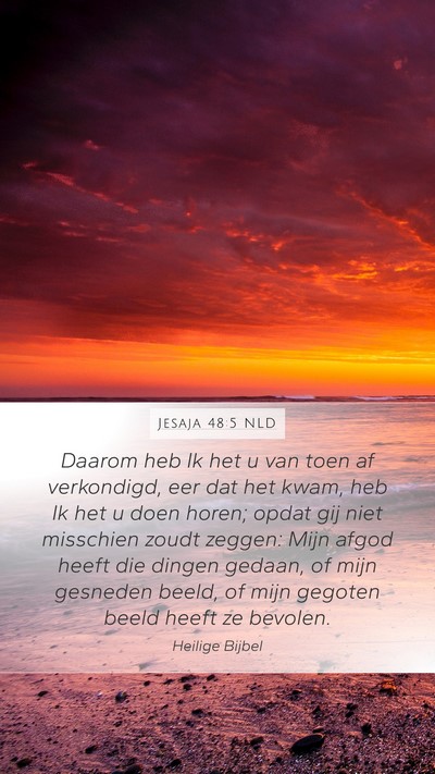 Jesaja 48:5 NLD Bible Verse Image