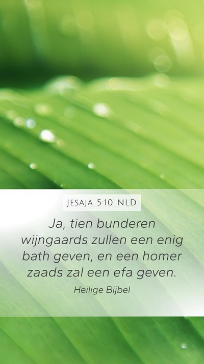 Jesaja 5:10 NLD Bible Verse Image