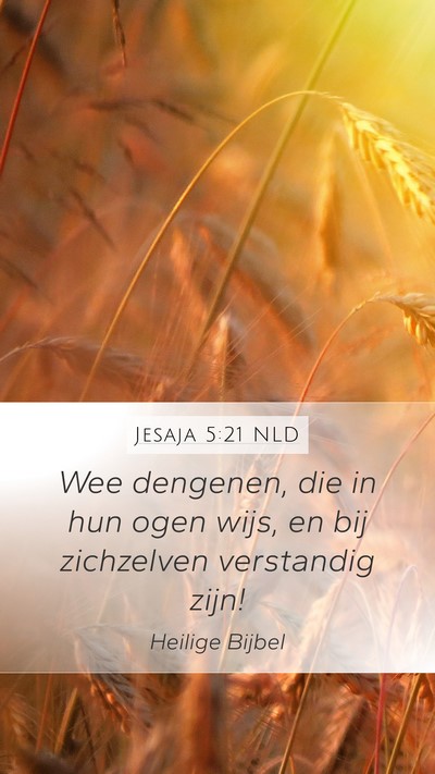 Jesaja 5:21 NLD Bible Verse Image