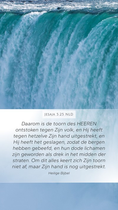 Jesaja 5:25 NLD Bible Verse Image