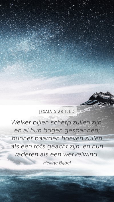 Jesaja 5:28 NLD Bible Verse Image