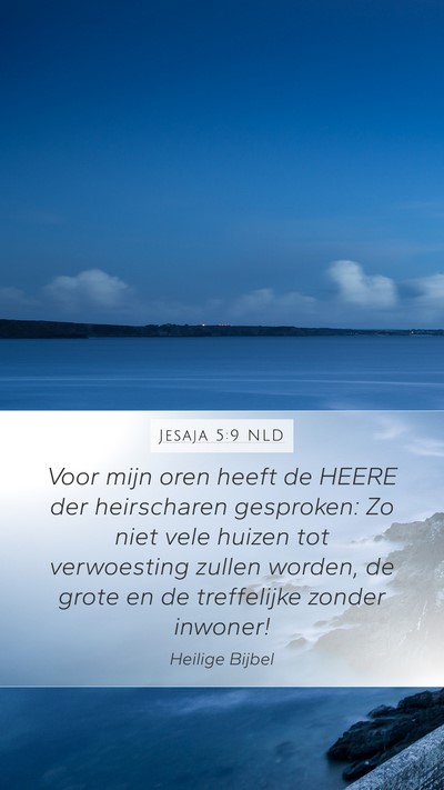 Jesaja 5:9 NLD Bible Verse Image