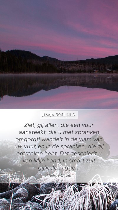 Jesaja 50:11 NLD Bible Verse Image