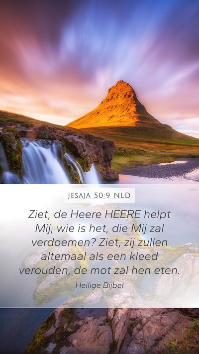Jesaja 50:9 NLD Bible Verse Image