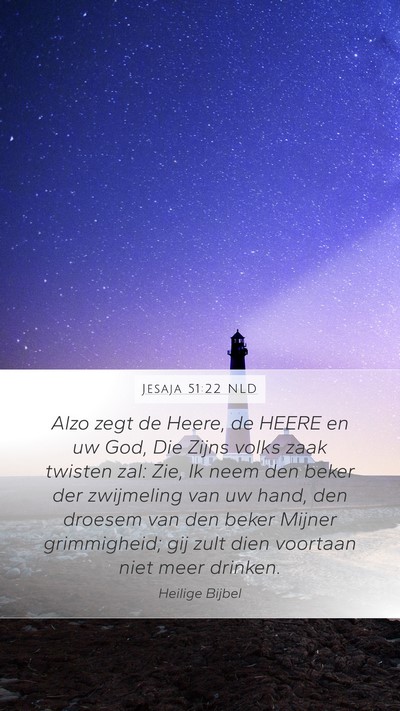 Jesaja 51:22 NLD Bible Verse Image