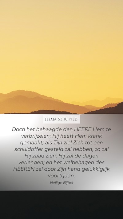 Jesaja 53:10 NLD Bible Verse Image