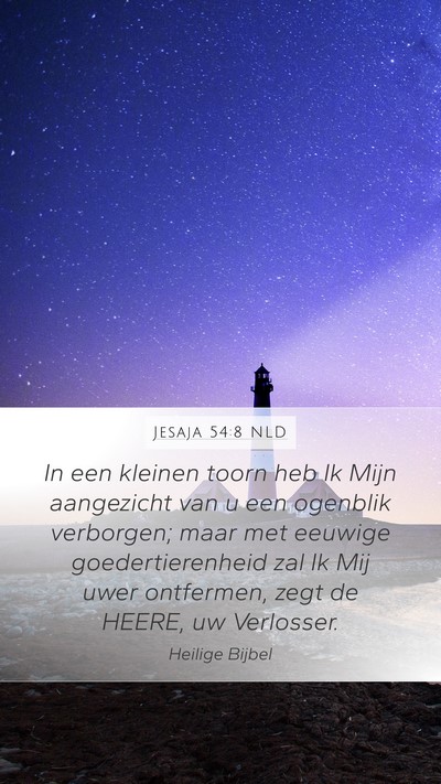 Jesaja 54:8 NLD Bible Verse Image
