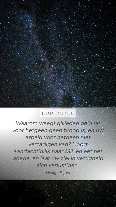 Jesaja 55:2 NLD Bible Verse Image